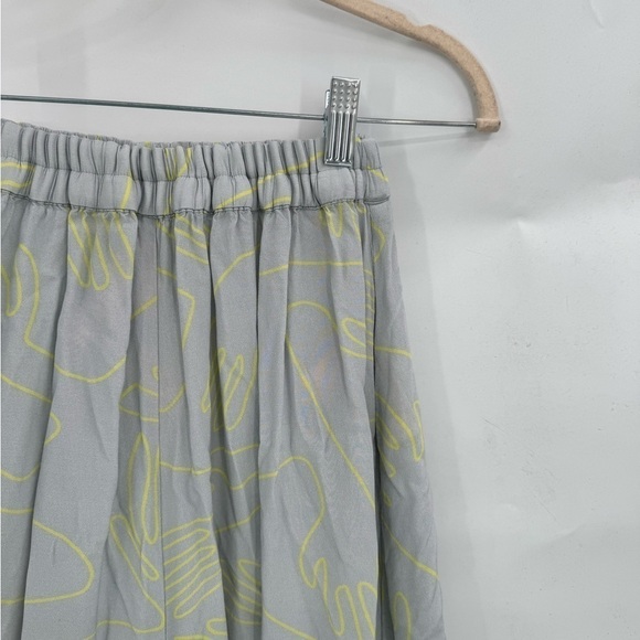 Elk Sentosa Hand Print RTR Wide Flowy Assymetrical Leg Women Small Pants - Picture 5 of 12